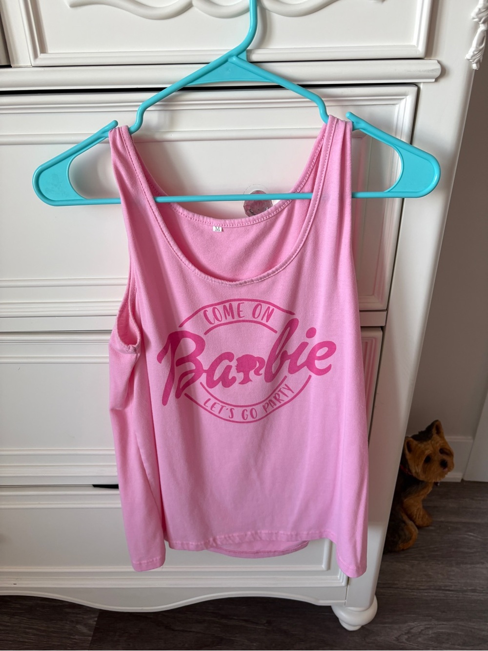 Barbie Pink Graphic Tank Top - Light Pink
